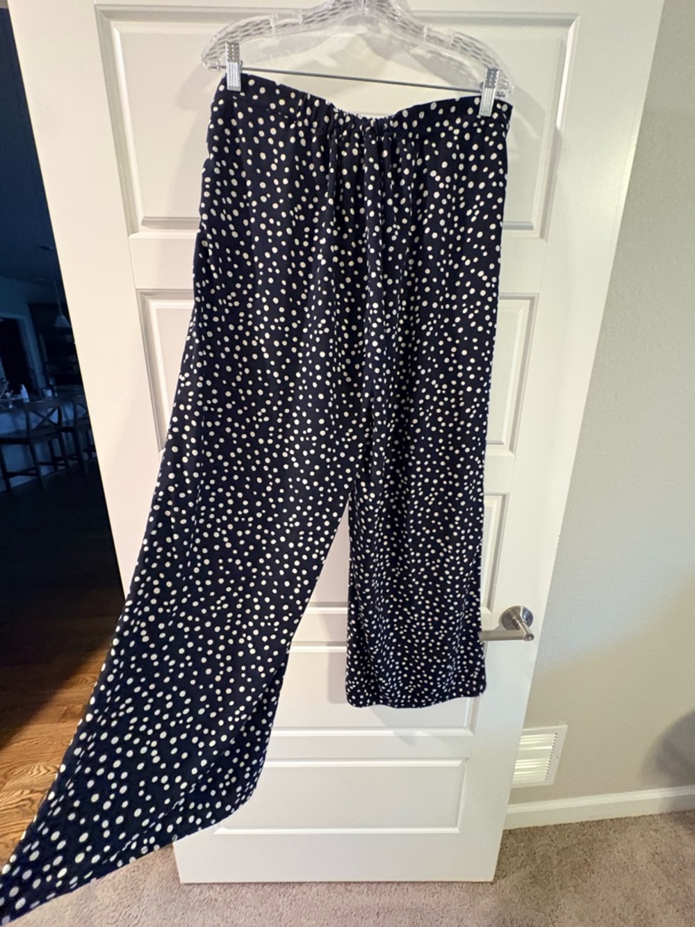 Sugarlips Black Wide Leg Polka Dot Pants - Picture 4 of 4